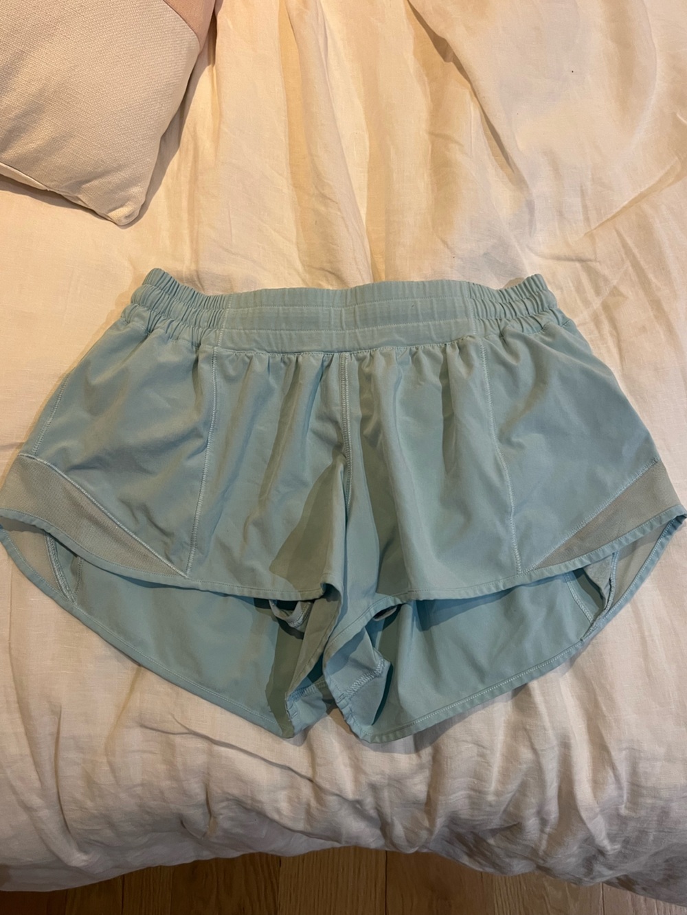 Light Blue Athletic Running Shorts